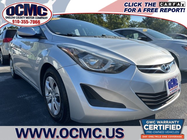 2016 Hyundai Elantra SE 6AT for sale by dealer
