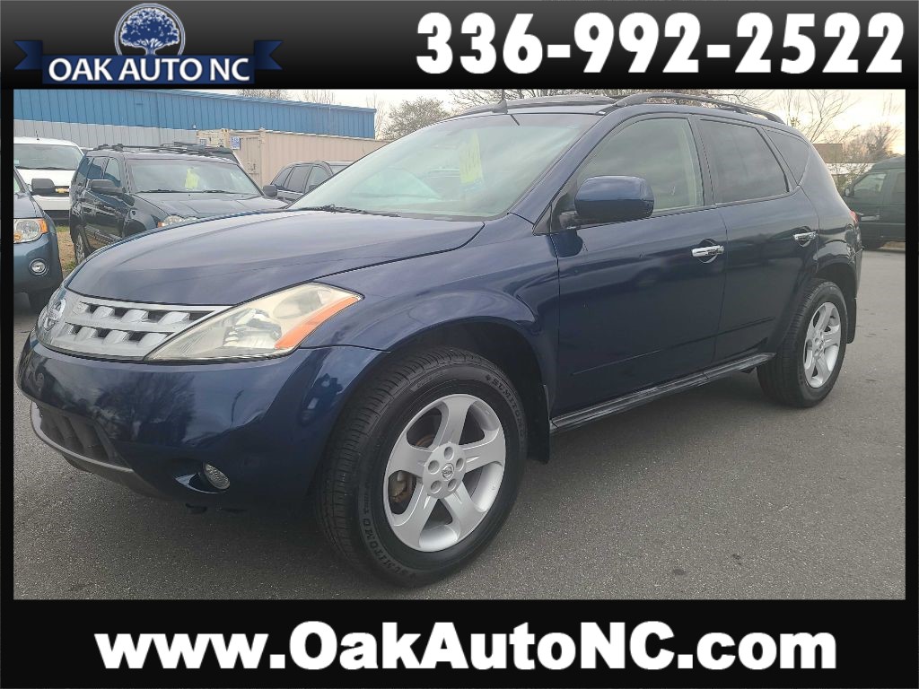 2004 NISSAN MURANO SL CARFAX 1 OWNER NC for sale by dealer