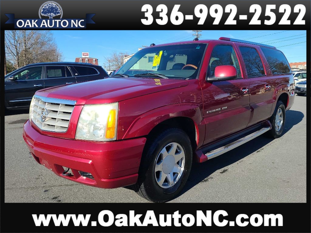 2004 CADILLAC ESCALADE ESV 3rd Row! 2 Owner! for sale by dealer