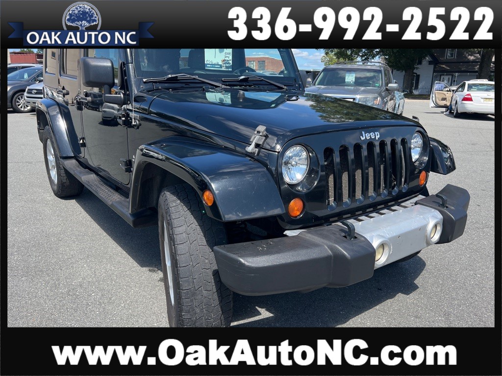 2008 JEEP WRANGLER SAHARA UNLIMITED for sale by dealer