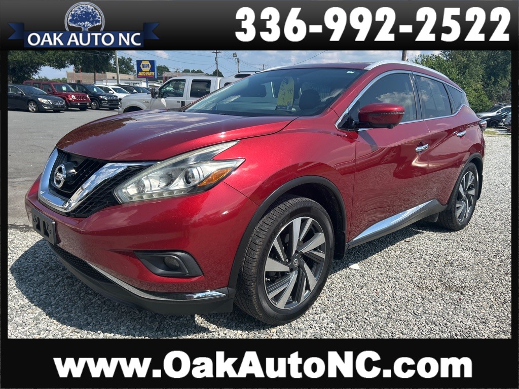 2016 NISSAN MURANO PLATINUM for sale by dealer