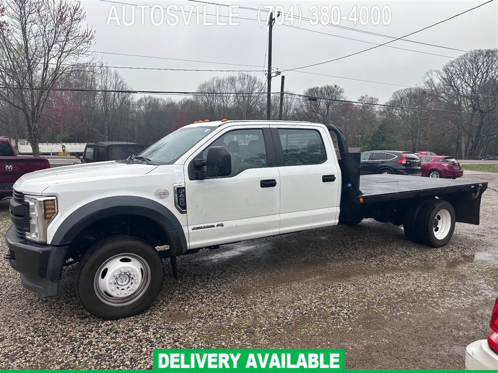 2019 FORD F-450 SD CREW 4X4 Crew Cab DRW 4WD 12' FLATBED for sale by dealer