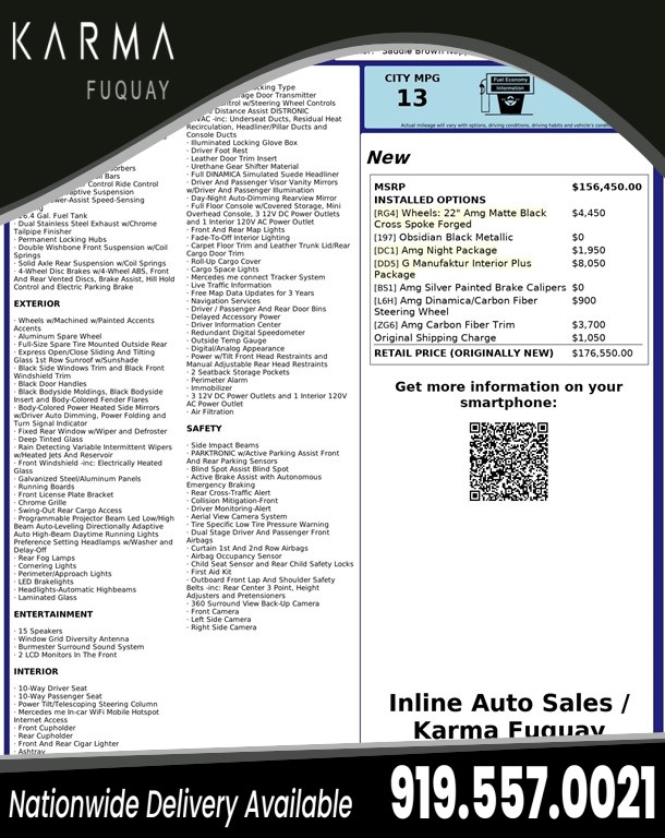 2021 Mercedes-Benz G-Class G63 AMG 4MATIC for sale by dealer