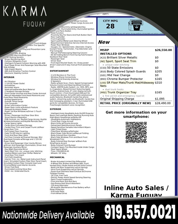 2021 Nissan Altima 2.5 SR for sale by dealer