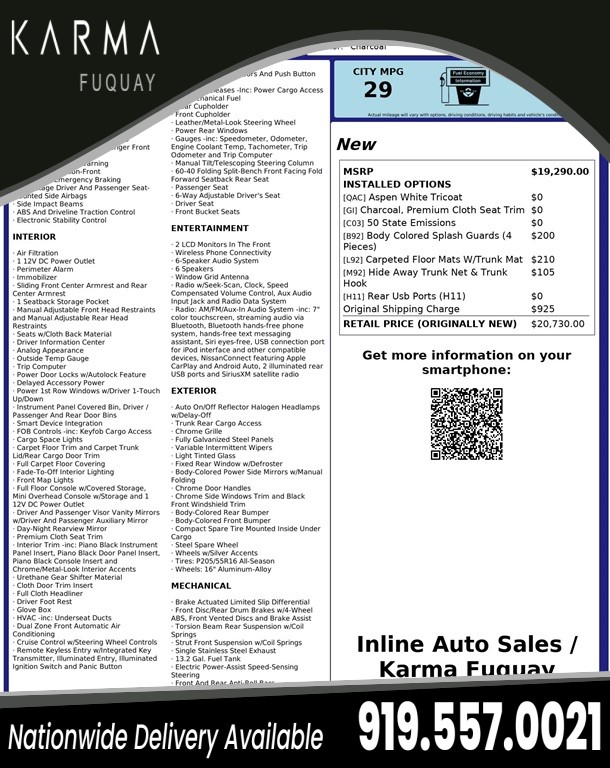 2019 Nissan Sentra SV for sale by dealer