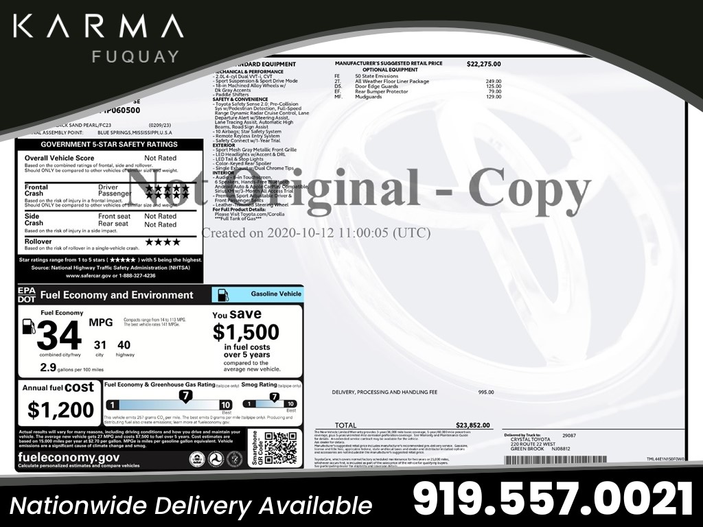 2021 Toyota Corolla SE for sale by dealer