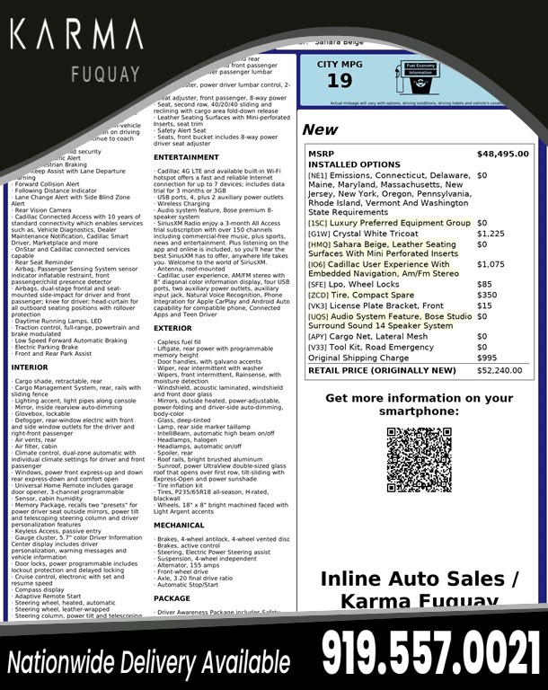2019 Cadillac XT5 Luxury for sale by dealer