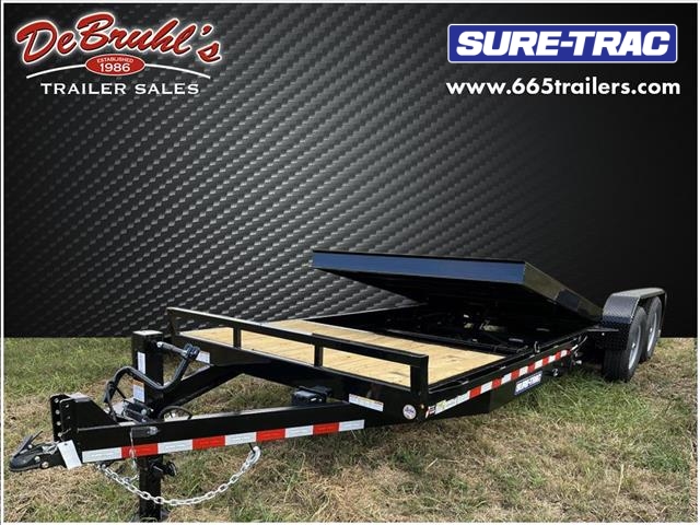 2023 Sure Trac ST7X18+4   TILT BED 14K Open Trailer (New) for sale by dealer