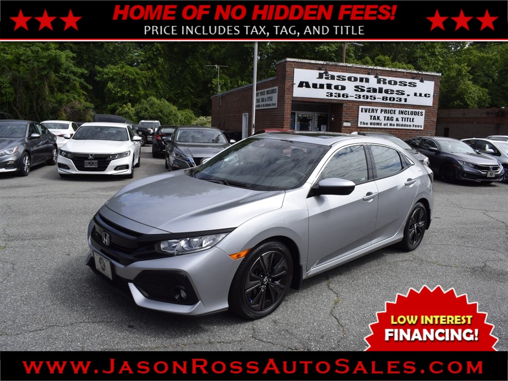 2019 Honda Civic EX  Hatchback w/ Honda Sensing for sale by dealer