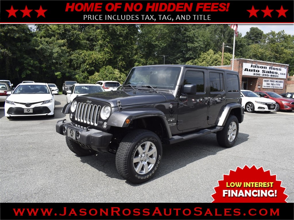 2018 Jeep Wrangler JK Unlimited Sahara 4WD for sale by dealer