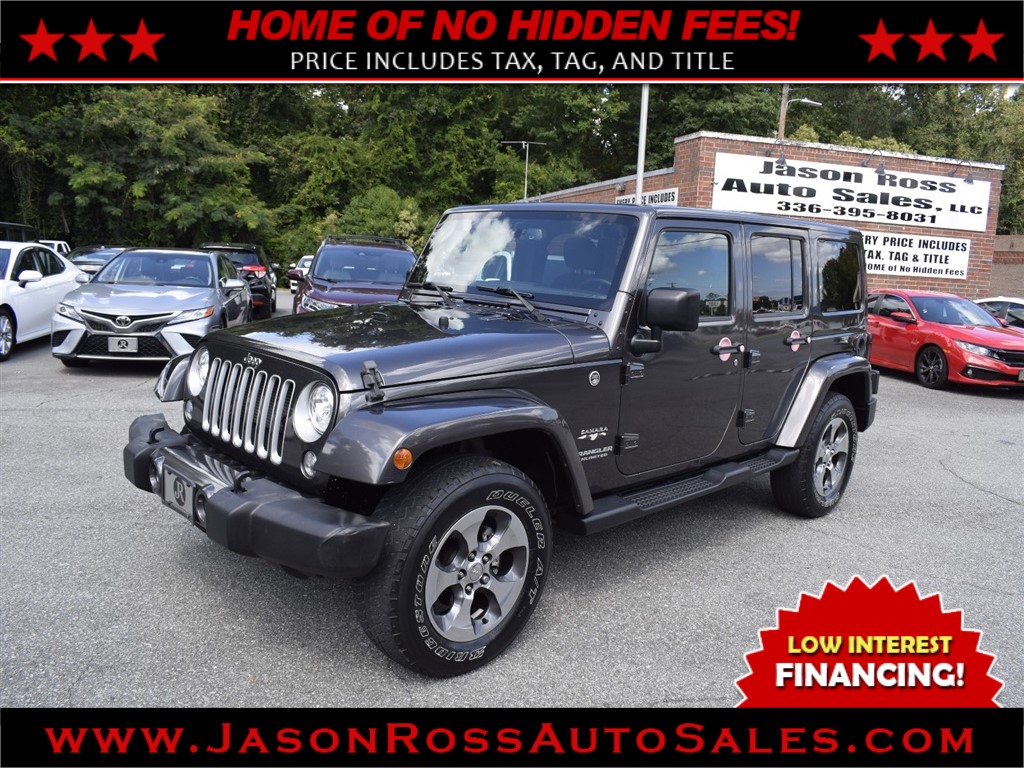 2017 Jeep Wrangler Unlimited Sahara 4WD for sale by dealer