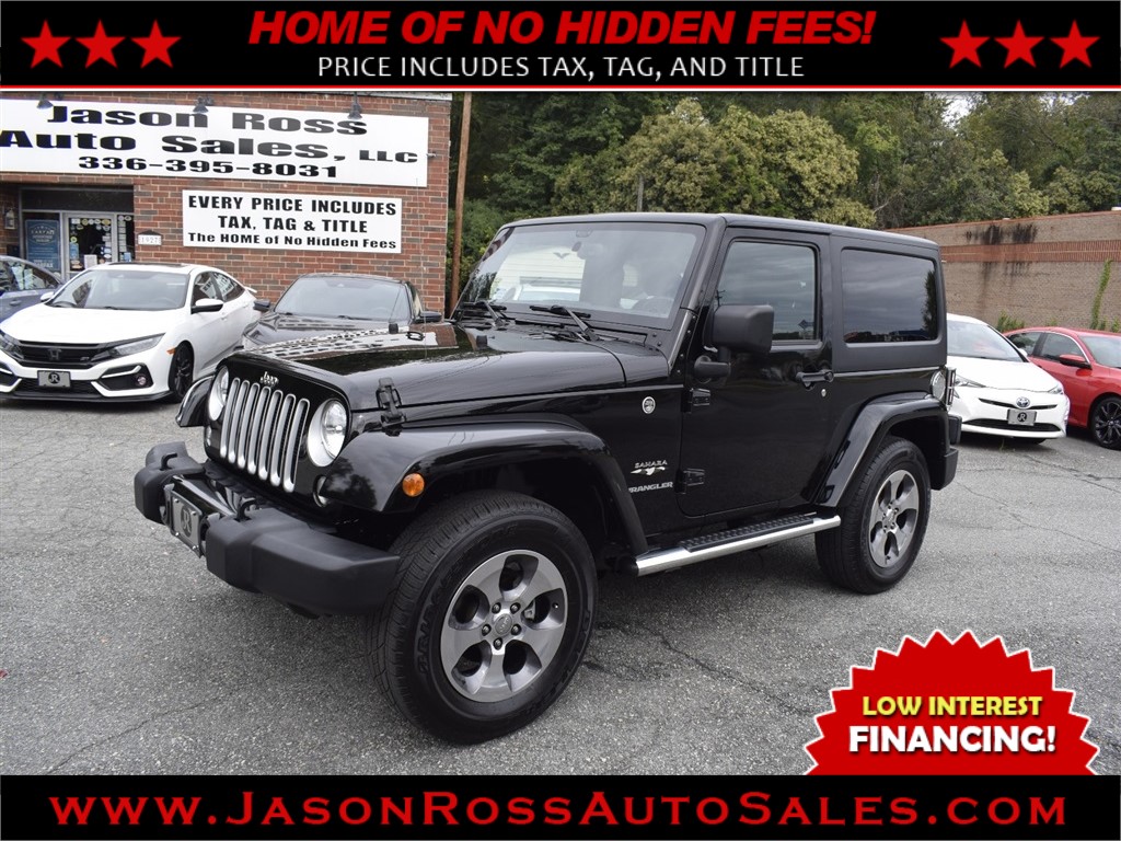 2016 Jeep Wrangler Sahara 4WD for sale by dealer