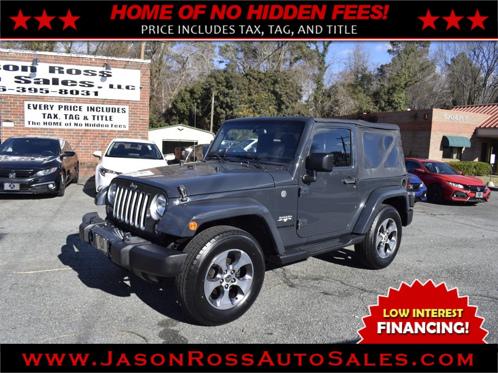 2016 Jeep Wrangler Sahara 4WD for sale by dealer