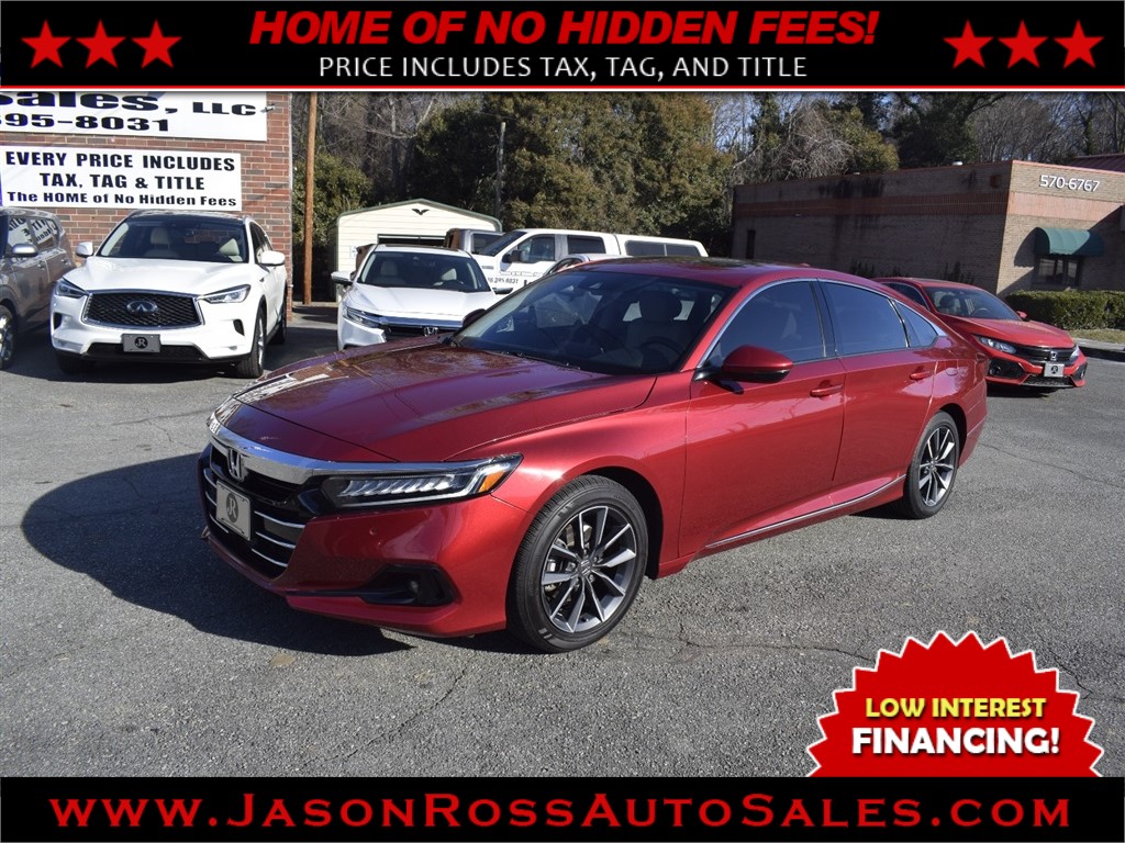 2021 Honda Accord EX-L w/ Honda Sensing for sale by dealer